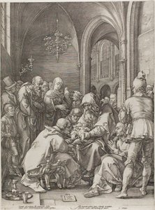 La Circoncisione, tavola quattro da La Nascita e la Prima Infanzia di Cristo da Hendrick Goltzius