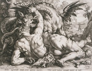 Il drago che divora i compagni di Cadmo
