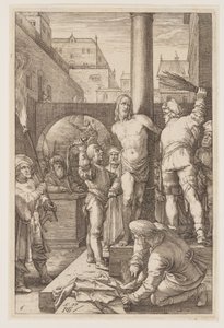 La Flagellazione, da La Passione da Hendrick Goltzius