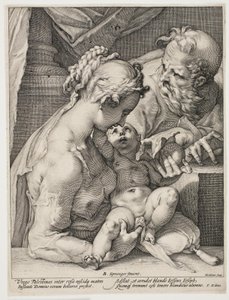La Sacra Famiglia da Hendrick Goltzius