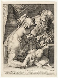 La Sacra Famiglia da Hendrick Goltzius