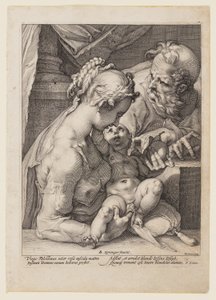 La Sacra Famiglia da Hendrick Goltzius