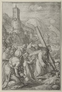 La Passione: Cristo che Porta la Croce da Hendrick Goltzius