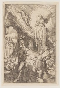 La resurrezione, da La passione da Hendrick Goltzius