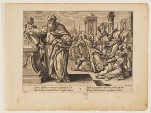 l martirio di San Matteo, da Il martirio di Cristo e degli apostoli da Hendrick Goltzius