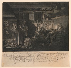 Giove e Mercurio ospiti di Filemone e Bauci da Hendrick Goudt