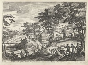 Paesaggio con scena di caccia da Hendrick Hondius (I)