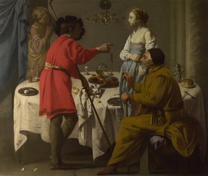 Giacobbe rimprovera Labano per avergli dato Lea al posto di Rachele, 1627