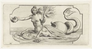Figura femminile con tridente di Nettuno da Hendrick de Keyser (I)
