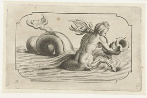Cavalluccio marino con torso maschile da Hendrick de Keyser (I)