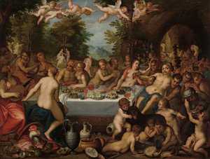 Banchetto degli dei – Nozze di Bacco e Arianna (copia) da Hendrick van Balen der Ältere