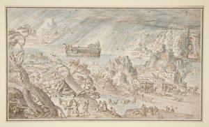 Il diluvio da Hendrick van Cleve III