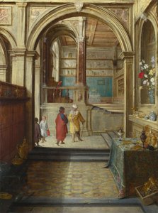 Creso e Solone da Hendrick van Steenwyck the Younger
