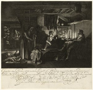 Giove e Mercurio nella Casa di Filemone e Baucis da Hendrick von Goudt