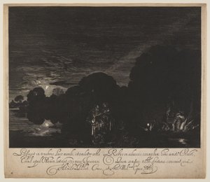 La fuga in Egitto da Hendrick von Goudt