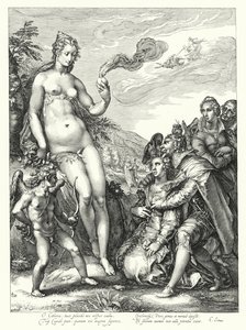 Venere, Cupido e le due coppie di amanti (incisione)