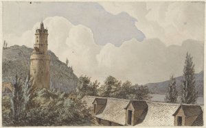 Veduta su Andernach e il Reno da Hendrik Abraham Klinkhamer