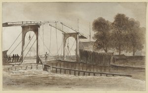 Ponte levatoio presso Bikkerseiland ad Amsterdam da Hendrik Abraham Klinkhamer
