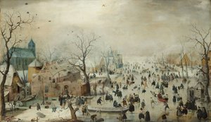 Paesaggio invernale con pattinatori da Hendrik Avercamp