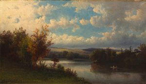 Paesaggio vicino a Granby, Connecticut, c.1870 da Hendrik Dirk Kruseman van Elten