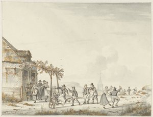 Festa di paese presso una locanda sulle dune