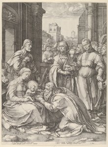 Adorazione dei Magi da Hendrik Goltzius