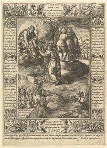 Cura Dei Pro Suis, da Allegorie della Fede Cristiana, da Allegorie Cristiane e Profane da Hendrik Goltzius