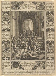 Dissenso nella Chiesa Dissidium in Ecclesia, ca. 1578 da Hendrik Goltzius