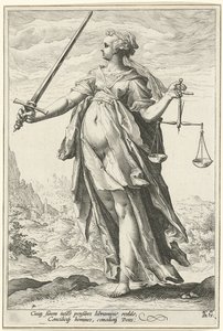 Equità Giustizia da Hendrik Goltzius