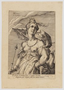 Giunone, dalle Tre Dee da Hendrik Goltzius