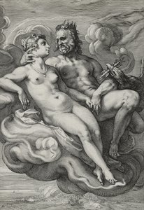 Giove e Giunone, c.1593-94 da Hendrik Goltzius
