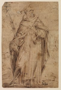 San Pietro Martire, recto, probabilmente XVI secolo da Hendrik Goltzius