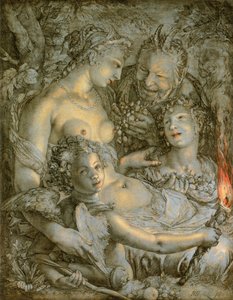Sine Cerere et Libero friget Venus (Senza Cerere e Bacco, Venere si congelerebbe) da Hendrik Goltzius