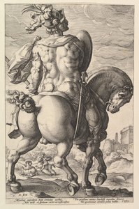Tito Manlio, dalla serie Gli Eroi Romani, 1586 da Hendrik Goltzius