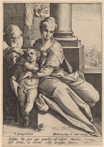 La Sacra Famiglia da Hendrik Goltzius after Bartholomaeus Spranger