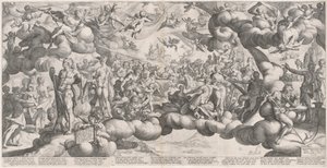 Il matrimonio di Cupido e Psiche da Hendrik Goltzius after Bartholomaeus Spranger