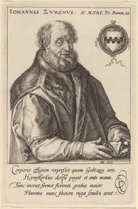 Johannes Zurenus (Jan van Zuren) da Hendrik Goltzius after Maerten van Heemskerck