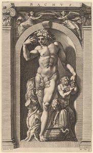 Bacco da Hendrik Goltzius after Polidoro da Caravaggio