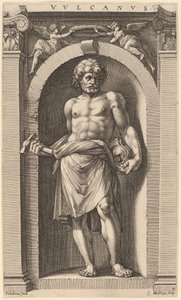 Vulcano da Hendrik Goltzius after Polidoro da Caravaggio