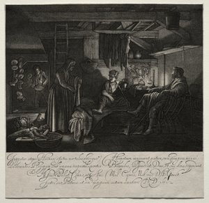Giove e Mercurio a casa di Filemone e Bauci da Hendrik Goudt