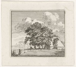 Fattoria in un paesaggio da Hendrik Hoogers