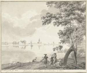 Veduta di Dodewaard e Hien