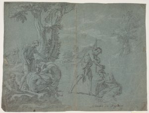 Studio antico di una rappresentazione di Simone Cantarini