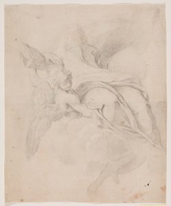 Dio Padre e il globo terrestre, portato dagli angeli da Hendrik Krock