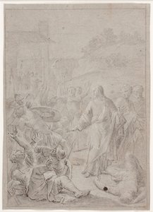 Cattura di Cristo. Schizzo di composizione da Hendrik Krock