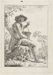 Contadino che fuma da Hendrik Kuipers