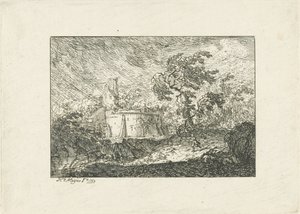 Paesaggio con pioggia e tempesta da Hendrik Meijer