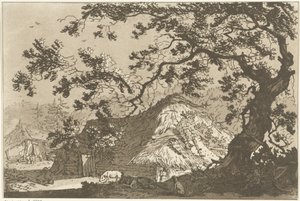 Paesaggio con due fattorie da Hendrik Meijer