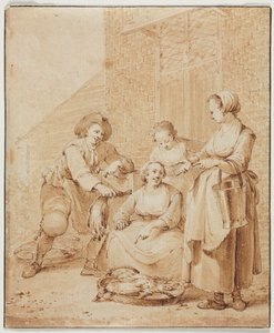 La donna del pollame da Hendrik Meijer