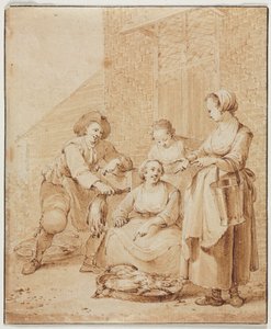 La Donna del Pollame, seconda metà del XVIII secolo da Hendrik Meijer